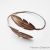 Bransoletka srebrna - Brązowe pióra / VENUS GALERIA / Biżuteria / Bransolety
