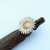VENUS GALERIA, Biżuteria, Pierścionki, Słonecznik biały -pierścionek regulowany