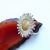 Słonecznik biały -pierścionek regulowany / VENUS GALERIA / Biżuteria / Pierścionki