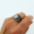 Opalizujące oko - pierścionek srebrny / VENUS GALERIA / Biżuteria / Pierścionki