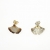  Kolczyki srebrne - mini miłorzęby brązowe na sztyftach / VENUS GALERIA / Biżuteria / Kolczyki
