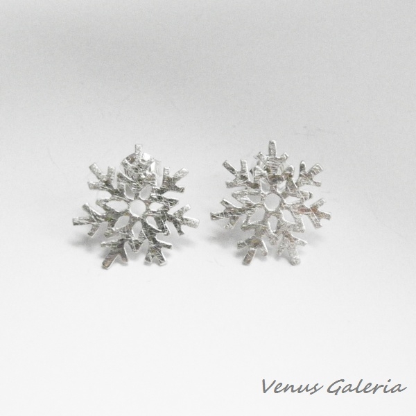 Śnieżynki - kolczyki srebrne / VENUS GALERIA / Biżuteria / Kolczyki