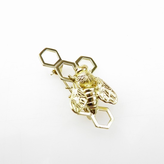Pszczoła złota - broszka srebrna / VENUS GALERIA / Biżuteria / Broszki