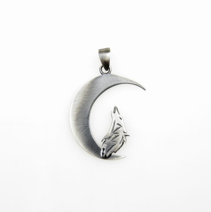  Wilk wyjący do księżyca - zawieszka srebrna / VENUS GALERIA / Biżuteria / Wisiory