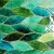 kafle fogliame zielono-turkusowe liście / artkafle / Dekoracja Wnętrz / Ceramika