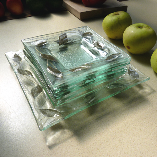 naczynia szklane w zestawie SLIM LINE - ciasteczka / WAWER / Dekoracja Wnętrz / Szkło