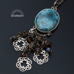 GYPSY MOON - Chryzokola, labradoryt, turmalin