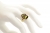 Pierścionek mały bratki fioletowo żółty emaliowany z ametystem / Bondarowski / Biżuteria / Pierścionki