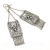 Damascus - unikatowe prostokątne kolczyki ze srebra / Iza Malczyk / Biżuteria / Kolczyki
