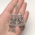 Damascus - unikatowe prostokątne kolczyki ze srebra / Iza Malczyk / Biżuteria / Kolczyki