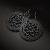 Black Dahlia - unikatowe, mroczne kolczyki z oksydowanego srebra / Iza Malczyk / Biżuteria / Kolczyki