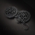 Black Dahlia - unikatowe, mroczne kolczyki z oksydowanego srebra / Iza Malczyk / Biżuteria / Kolczyki