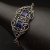Nuit Etoilee - unikatowy komplet ze srebra i lapisu lazuli - REZERWACJA / Iza Malczyk / Biżuteria / Komplety