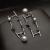 Pearl Ladders - unikatowe srebrne kolczyki z perłami