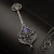 Lavender Blue - unikatowy srebrny naszyjnik z wisiorem w kształcie klucza i kamieniem księżycowym / Iza Malczyk / Biżuteria / Naszyjniki