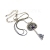 Matthiola - srebrny naszyjnik z wisiorem w kształcie klucza ozdobionym ametystem / Iza Malczyk / Biżuteria / Naszyjniki