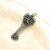 Centranthus - unikatowy wisior w kształcie klucza wykonany ze srebra i granatu / Iza Malczyk / Biżuteria / Naszyjniki