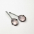 Pink Moon - minimalistyczne kolczyki z różowym kwarcem / Iza Malczyk / Biżuteria / Kolczyki