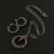Ruby Red Hoops - REZERWACJA / Iza Malczyk / Biżuteria / Komplety