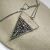 Moryana  - unikatowy srebrny naszyjnik z trójkątnym wisiorem z labradorytem / Iza Malczyk / Biżuteria / Naszyjniki