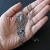 Ramalina - unikatowy srebrny naszyjnik z agatem mszystym i drobnymi fasetowanymi kamieniami / Iza Malczyk / Biżuteria / Naszyjniki