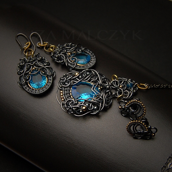 Moira - komplet srebrnej biżuterii / Iza Malczyk / Biżuteria / Komplety