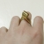Serpentyny pierścionek ósemka mosiądz na zamówienie P. Jolanty / ALE. / Biżuteria / Pierścionki