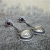 Rivendell, Biżuteria, Kolczyki,  MIEL & CERISE - ręcznie wykonane kolczyki srebrne z kwarcem i granatami