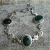 Rivendell, Biżuteria, Bransolety, IRLANDE - srebrna bransoleta z awenturynem i oliwinem