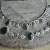 IRLANDE - srebrna bransoleta z awenturynem i oliwinem / Rivendell / Biżuteria / Bransolety