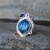 Rivendell, Biżuteria, Pierścionki, MENELMACAR - srebrny pierścień z niebieskim labradorytem