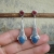 Tinta - srebrne kolczyki z lapis lazuli i koralem / Rivendell / Biżuteria / Kolczyki