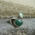 Rivendell, Biżuteria, Pierścionki, Ruban - srebrny pierścionek z zielonymi kamieniami