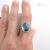 Luin - srebrny pierścionek z labradorytem / Rivendell / Biżuteria / Pierścionki