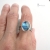 Luin - srebrny pierścionek z labradorytem / Rivendell / Biżuteria / Pierścionki