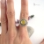 Fleurette - srebrny pierścionek z bursztynem / Rivendell / Biżuteria / Pierścionki