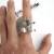 Ruban - pierścionek srebrny z labradorytami / Rivendell / Biżuteria / Pierścionki