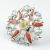 AmberGallery, Biżuteria, Pierścionki, Srebrny pierścionek z bursztynem, koralem i perłami - Aster I