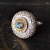 AmberGallery, Biżuteria, Pierścionki, Srebrny unikatowy pierścionek z topazem-ID:201112