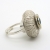 Srebrny unikatowy pierścionek z topazem-ID:201112 / AmberGallery / Biżuteria / Pierścionki