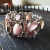 AmberGallery, Biżuteria, Bransolety, Srebrna bransoletka z różowościami i czerwieniami ID:171124,