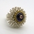 Srebrny unikatowy pierścionek z ametystem i rodolitem-ID:210232 / AmberGallery / Biżuteria / Pierścionki