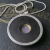 Srebrny wisiorek z granatem ID:190285 / AmberGallery / Biżuteria / Wisiory