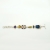 Srebrna bransoletka z bursztynem i kamieniami jubilerskimi ID: 230951 / AmberGallery / Biżuteria / Bransolety