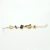 Srebrna bransoletka z bursztynem i kamieniami jubilerskimi ID: 230511 / AmberGallery / Biżuteria / Bransolety