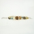 Srebrna bransoletka z bursztynem i kamieniami jubilerskimi ID: 230952 / AmberGallery / Biżuteria / Bransolety