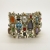 Srebrna bransoletka z kamieniami jubilerskimi ID: 231201  / AmberGallery / Biżuteria / Bransolety