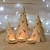 GOceramika, Dekoracja Wnętrz, Świece i świeczniki, Choinki ceramiczne komplet, białe lampiony na świeczkę