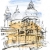 Italia 3 - rysunek akwarela  / Karolina Kierat / Dekoracja Wnętrz / Rysunki i Grafiki