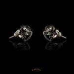 Diament Herkimer  / srebro 925 /  - Ręcznie wykonane, delikatne kolczyki z diamentami herkimer.